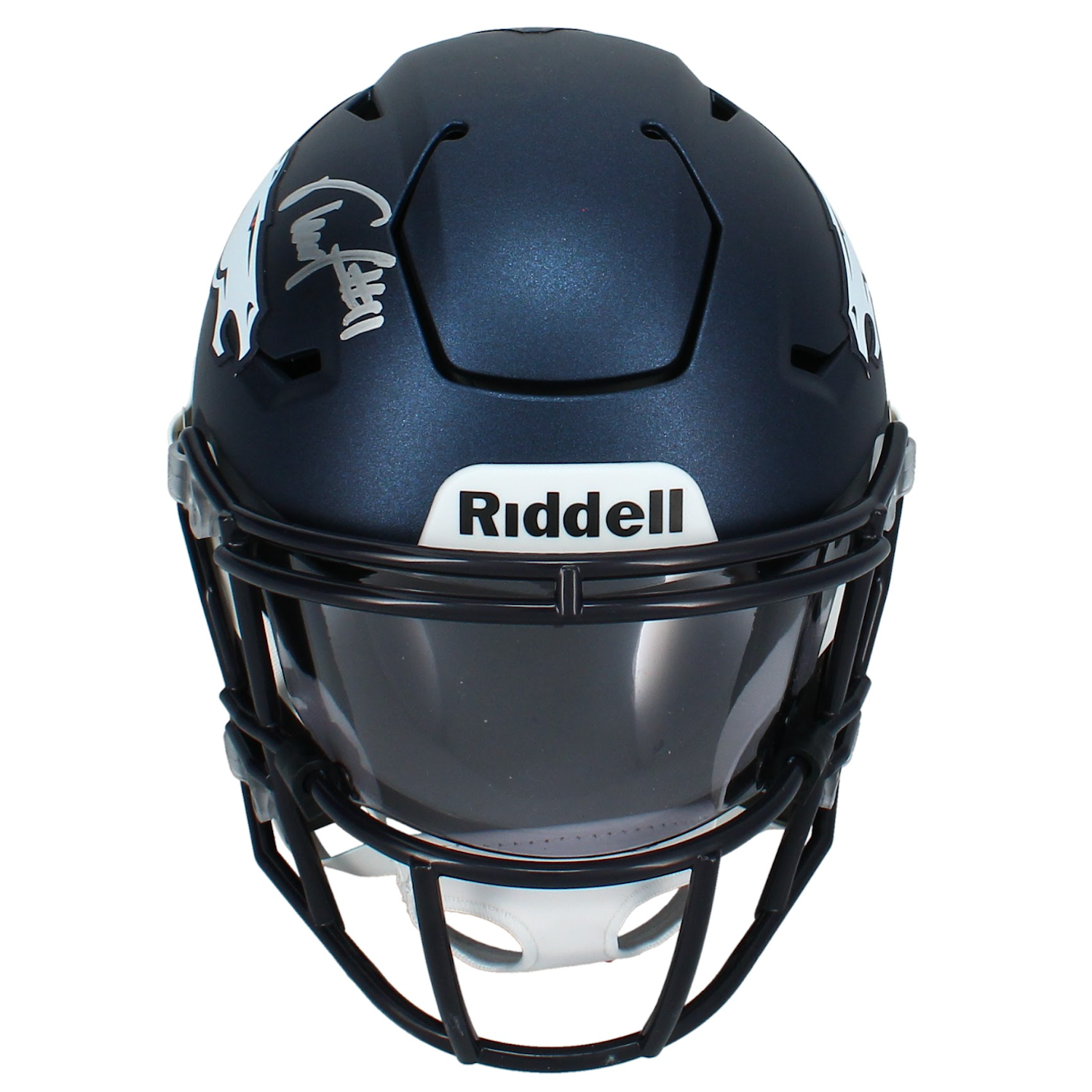 Troy Franklin Autographed Denver Broncos  Mid-Size Speedflex MIDI Helmet Beckett