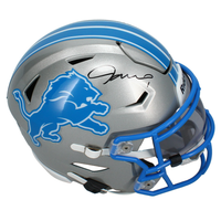 Jameson Williams Autographed Detroit Lions Mid-Size Speedflex MIDI Helmet Beckett