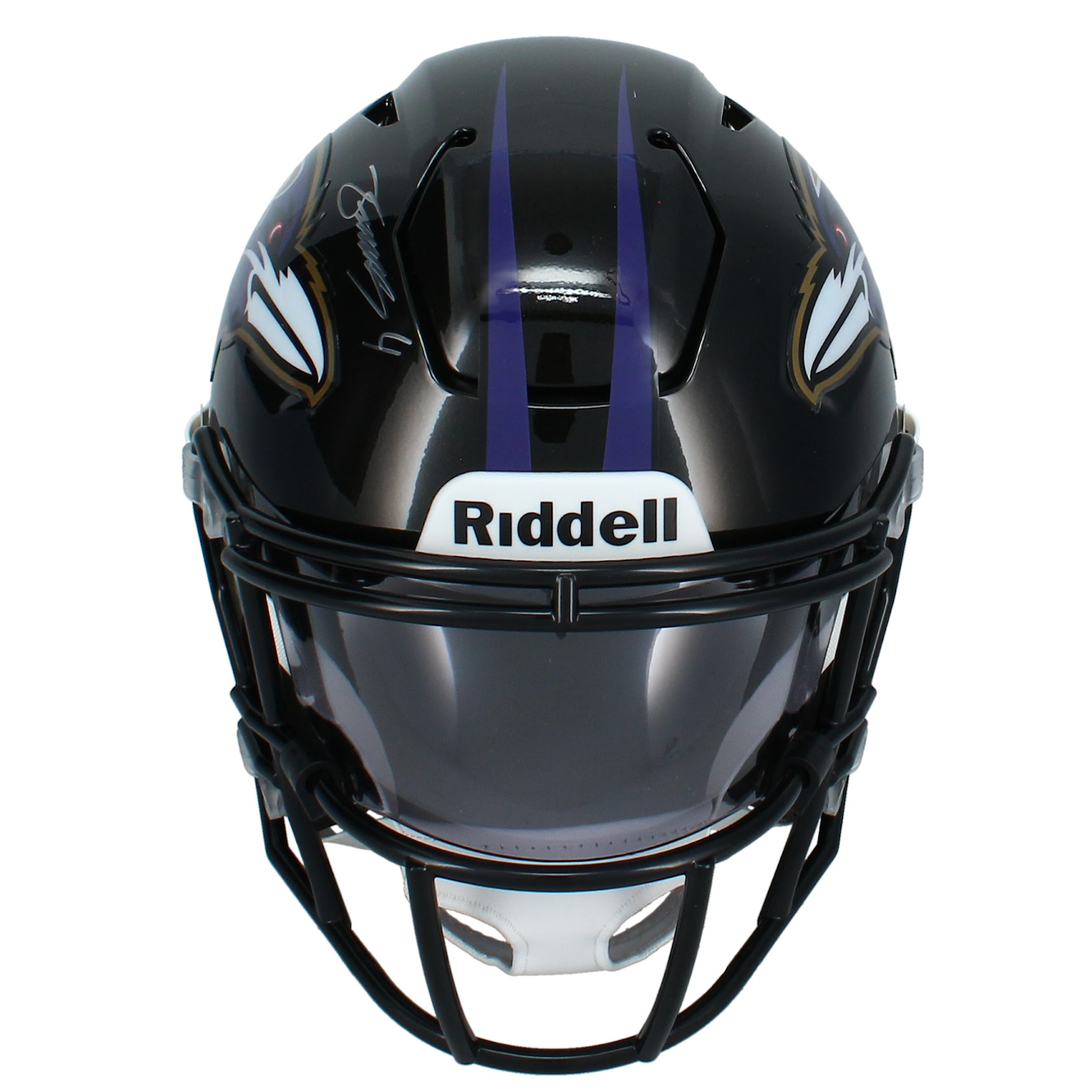 Zay Flowers Autographed Baltimore Ravens  Mid-Size Speedflex MIDI Helmet Beckett