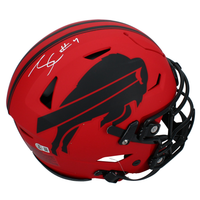 James Cook Autographed Buffalo Bills RAVE Speedflex Authentic Helmet Beckett