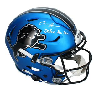 Aidan Hutchinson Autographed "Defend the Den" Speedflex Authentic Helmet Beckett