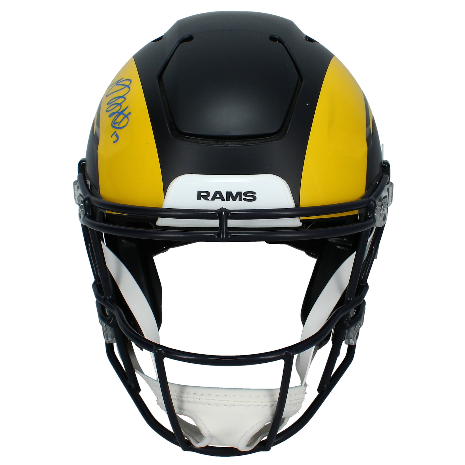 Davante Adams Autographed Black Rivalries Speedflex Authentic Helmet Beckett