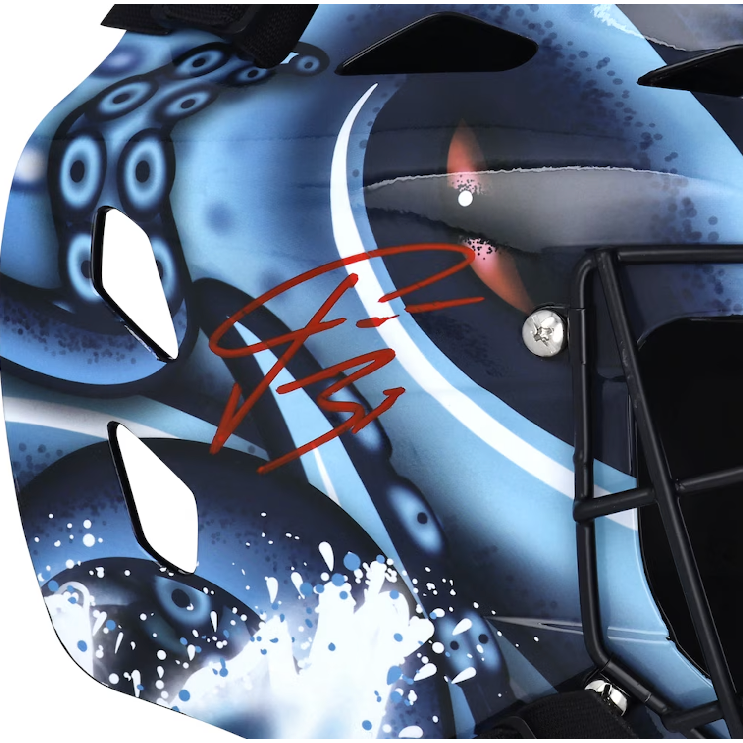 PHILIPP GRUBAUER Signed Seattle Kraken Full Size Goalie Mask FANATICS