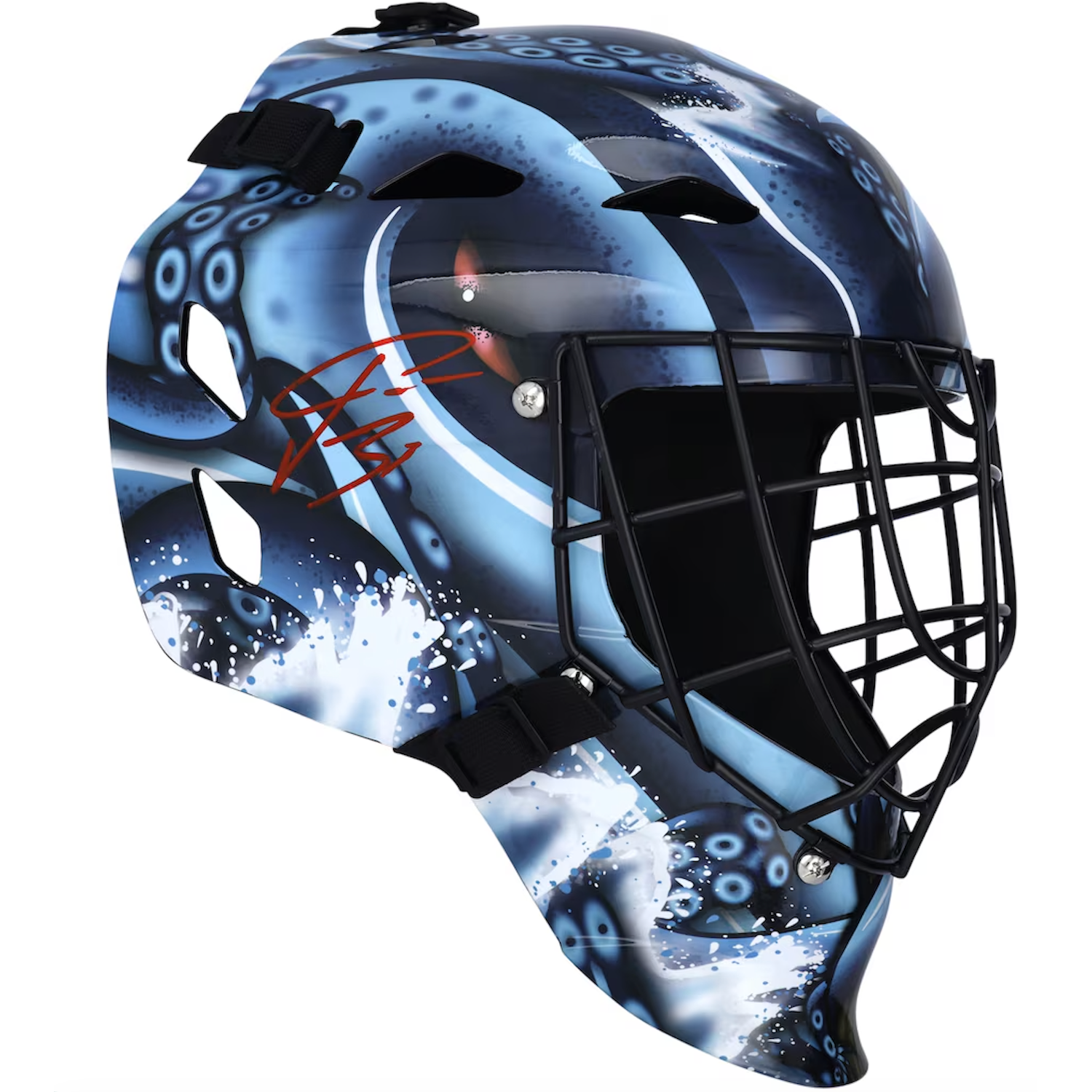 PHILIPP GRUBAUER Signed Seattle Kraken Full Size Goalie Mask FANATICS