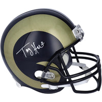 TORRY HOLT Autographed St. Louis Rams Throwback Full Size Helmet FANATICS