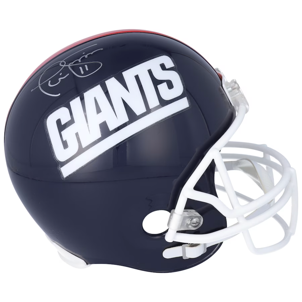 PHIL SIMMS Autographed New York Giants Full Size Throwback Helmet FANATICS