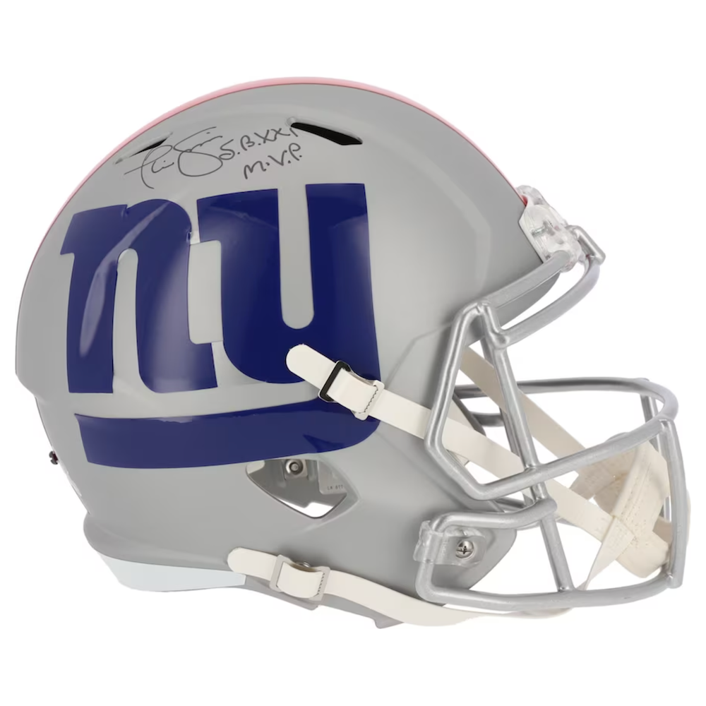 PHIL SIMMS Autographed "SB XXI MVP" Giants AMP Full Size Helmet FANATICS