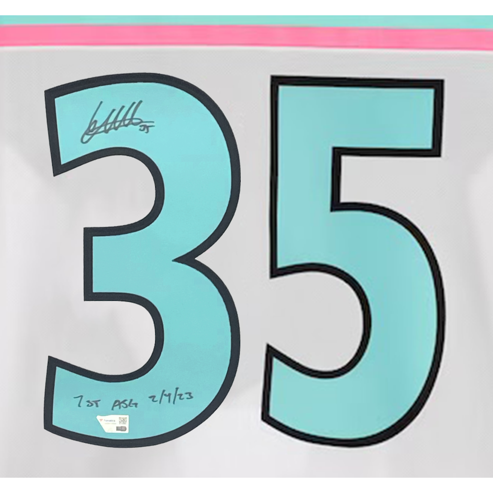 Linus Ullmark Autographed "1st ASG 2/4/23" Authentic All-Star Jersey Fanatics