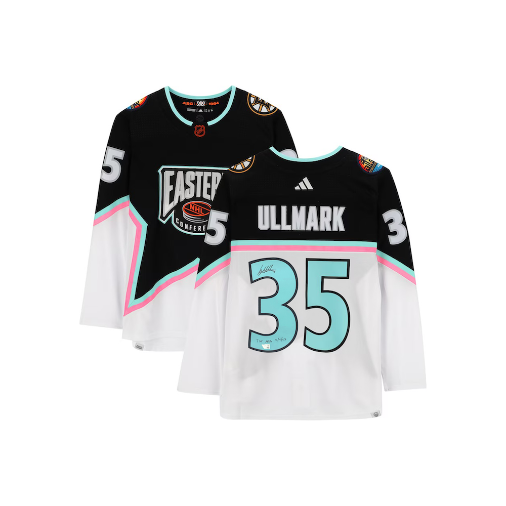 Linus Ullmark Autographed "1st ASG 2/4/23" Authentic All-Star Jersey Fanatics