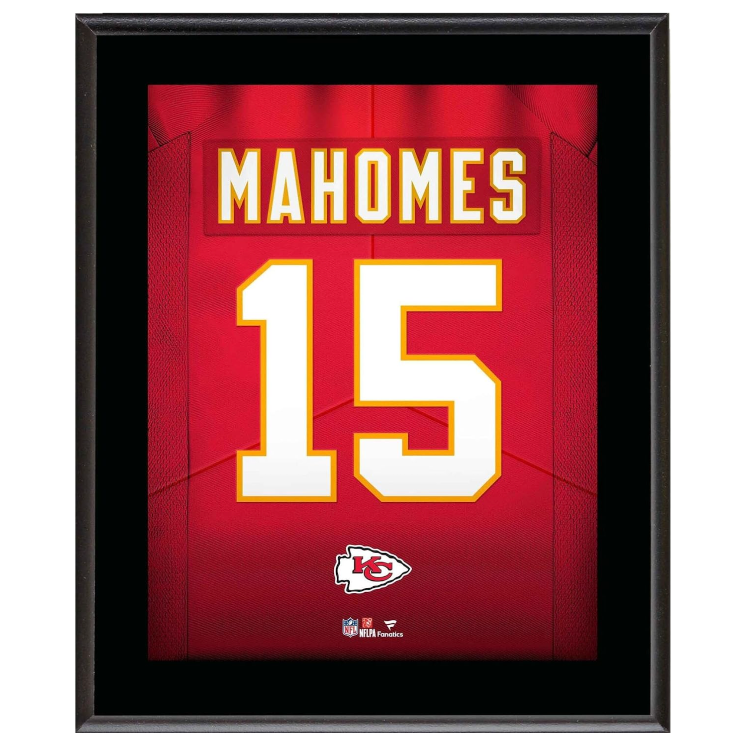 Patrick Mahomes Chiefs 10.5" x 13" Jersey Style Number "15" Sublimated Plaque
