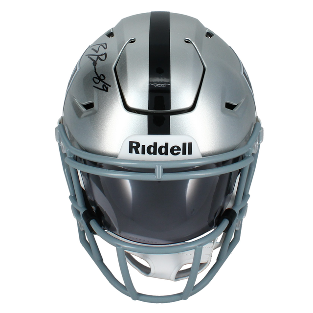 Brock Bowers Autographed Raiders  Mid-Size Speedflex MIDI Helmet Beckett