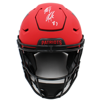 Rob Gronkowski Autographed New England Patriots 'RAVE' Speedflex Helmet Radtke