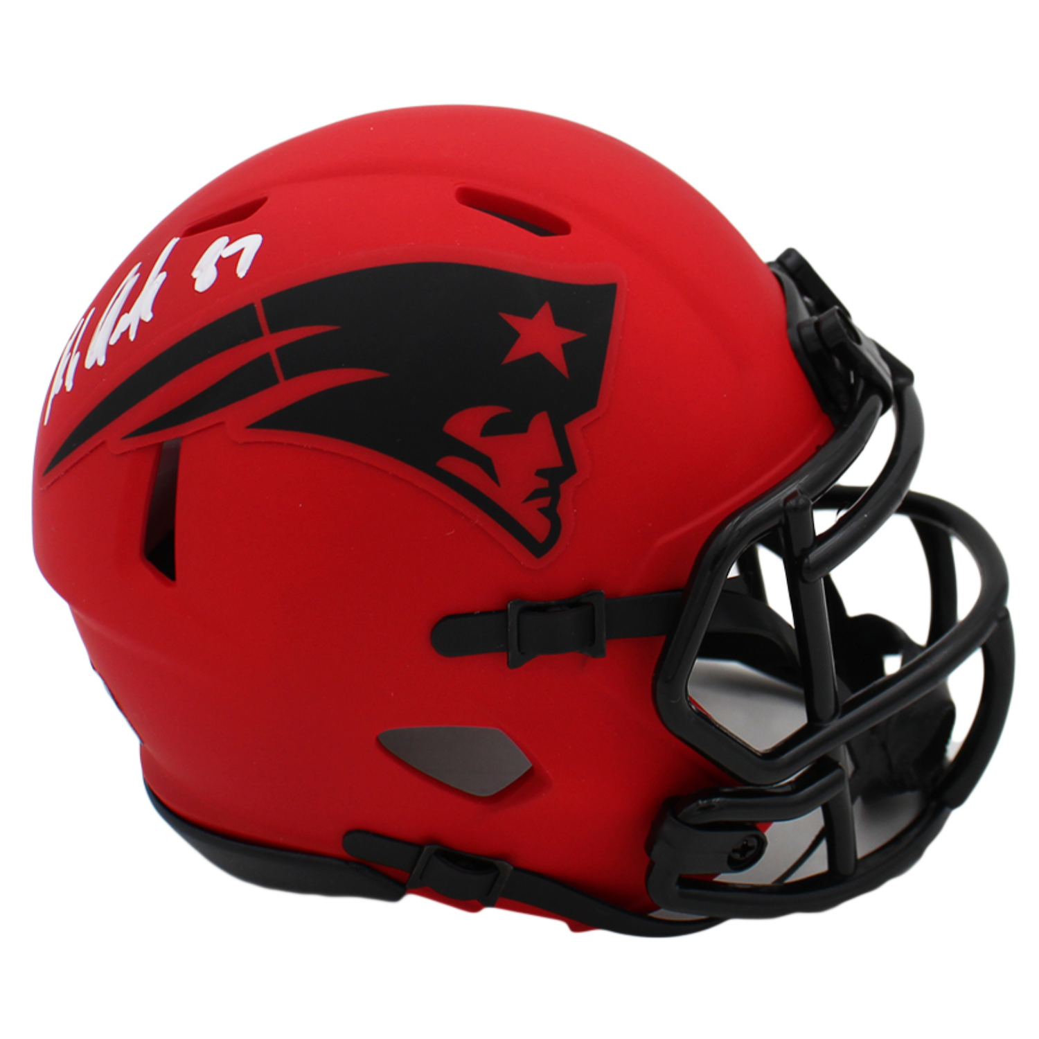 Rob Gronkowski Autographed New England Patriots 'RAVE' Speed Mini Helmet Radtke