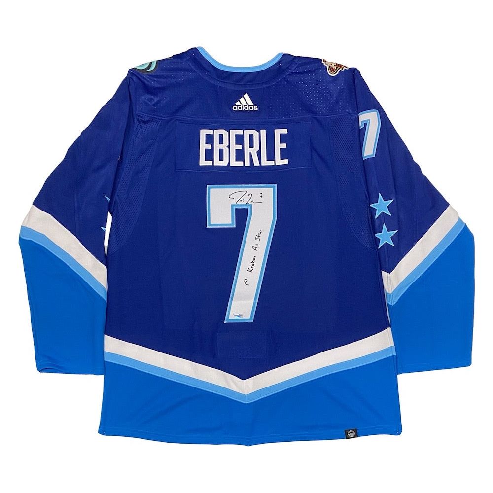 JORDAN EBERLE Autographed Seattle Kraken "1st Kraken All Star" Authentic ASG Jersey FANATICS