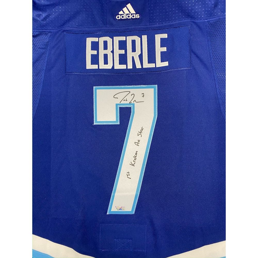 JORDAN EBERLE Autographed Seattle Kraken "1st Kraken All Star" Authentic ASG Jersey FANATICS