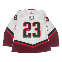 ADAM FOX Autographed "1st NHL ASG 2/5/22" Authentic All Star Jersey FANATICS