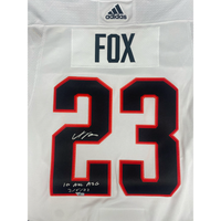 ADAM FOX Autographed "1st NHL ASG 2/5/22" Authentic All Star Jersey FANATICS