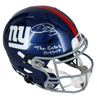 Odell Beckham Jr. Autographed Giants "The Catch" Speedflex Helmet Beckett