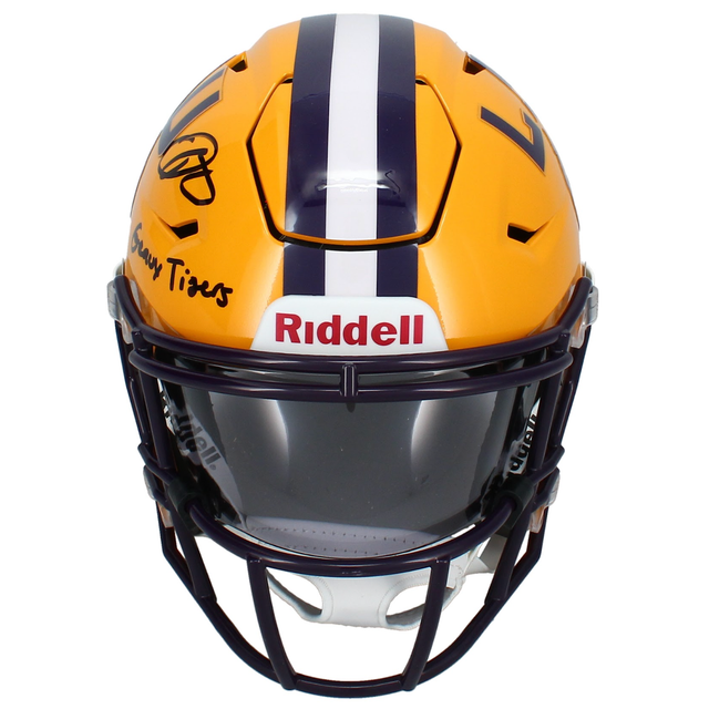 Odell Beckham Jr. Autographed LSU "Geaux Tigers" Speedflex MIDI Helmet Beckett
