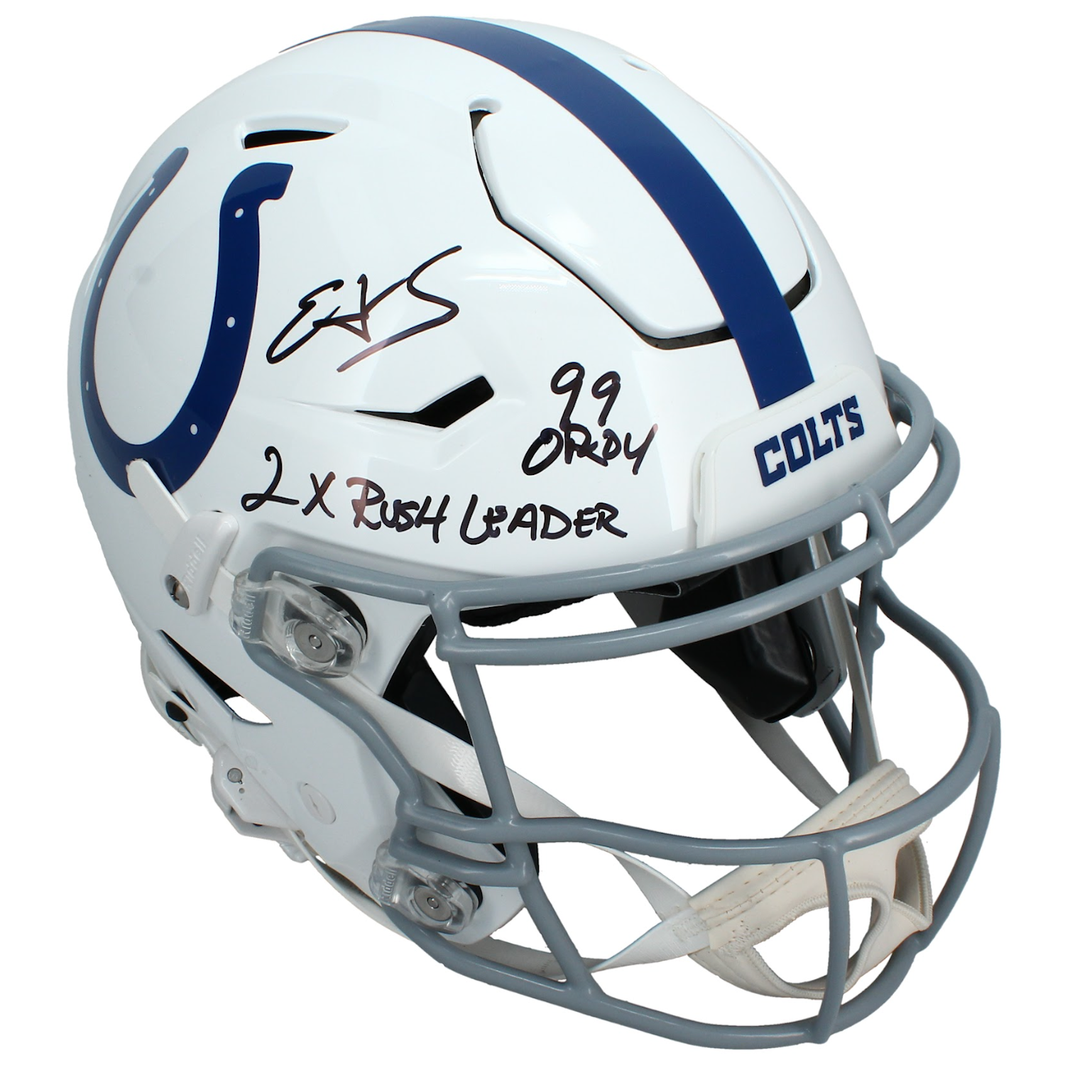 Edgerrin James Autographed / Inscribed Indianapolis Colts Speedflex Helmet Beckett