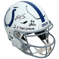 Edgerrin James Autographed / Inscribed Indianapolis Colts Speedflex Helmet Beckett