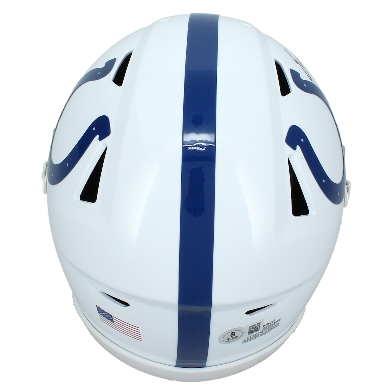 Edgerrin James Autographed Colts Mid-Size Speedflex MIDI Helmet Beckett