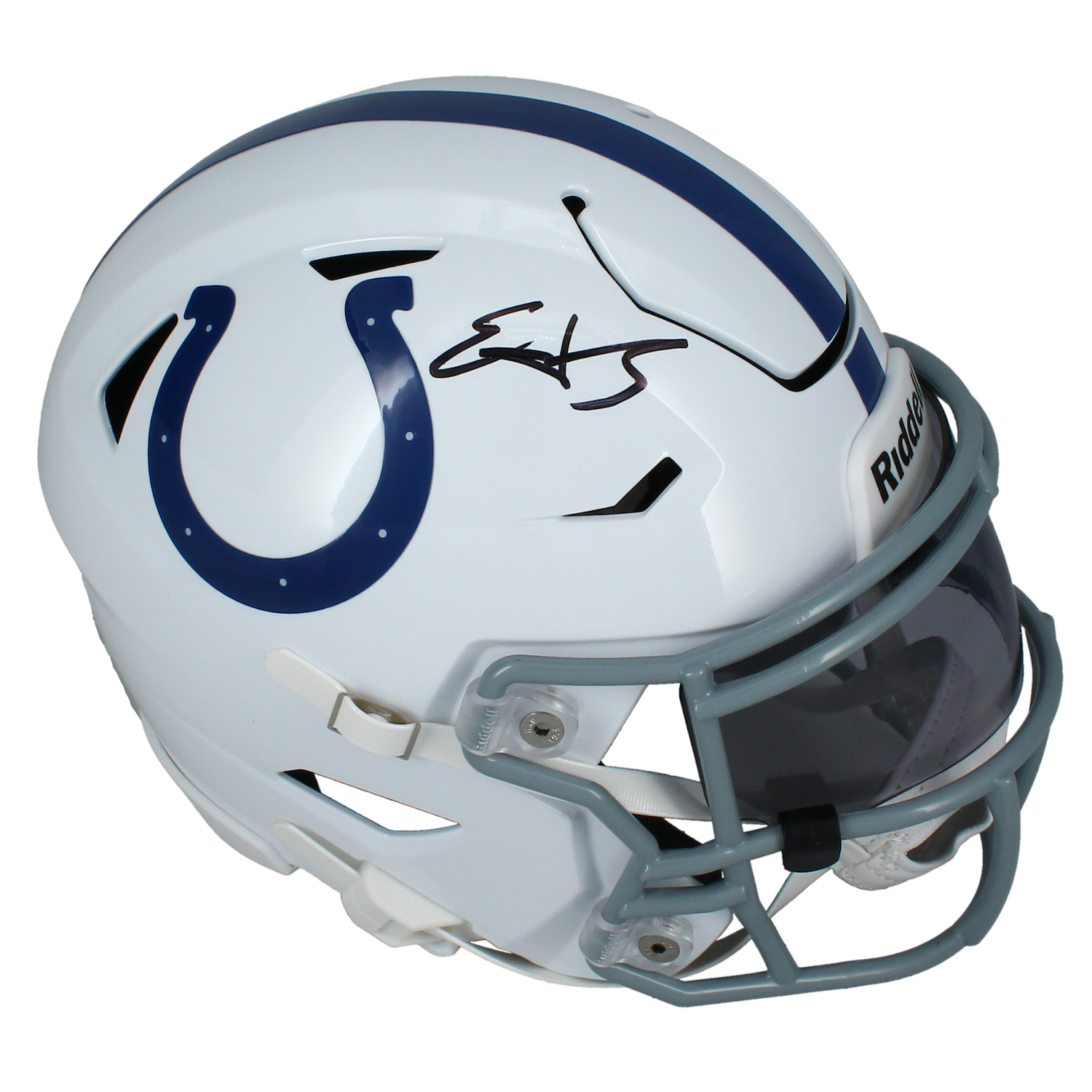 Edgerrin James Autographed Colts Mid-Size Speedflex MIDI Helmet Beckett