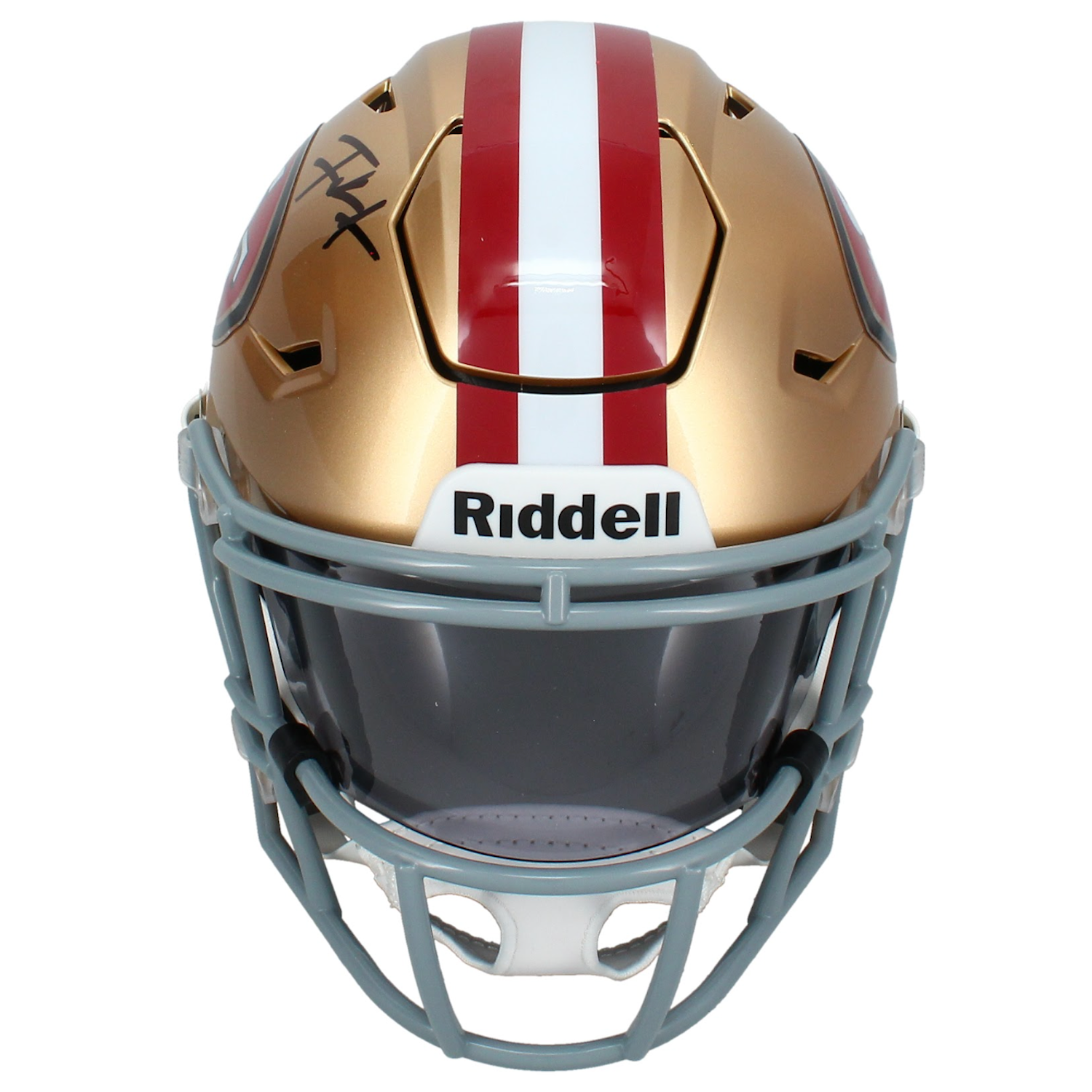 Frank Gore Autographed 49ers Mid-Size Speedflex MIDI Helmet Beckett