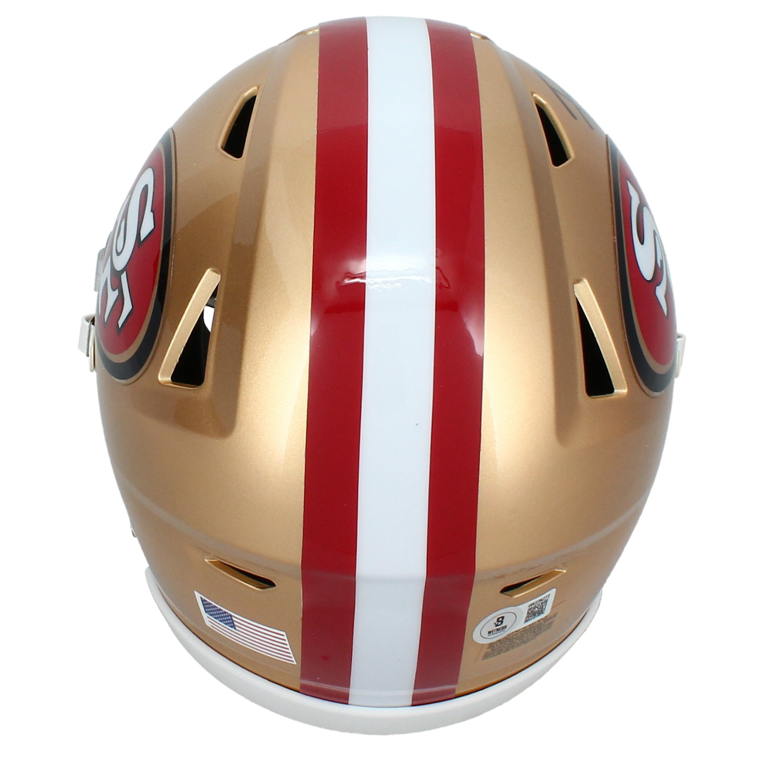 Frank Gore Autographed 49ers Mid-Size Speedflex MIDI Helmet Beckett