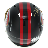 Frank Gore Autographed San Francisco 49ers Rivalries Mini Speed Helmet Beckett