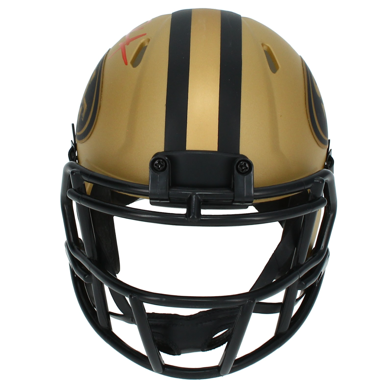 Frank Gore Autographed San Francisco 49ers Rave Mini Speed Helmet Beckett