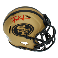 Frank Gore Autographed San Francisco 49ers Rave Mini Speed Helmet Beckett