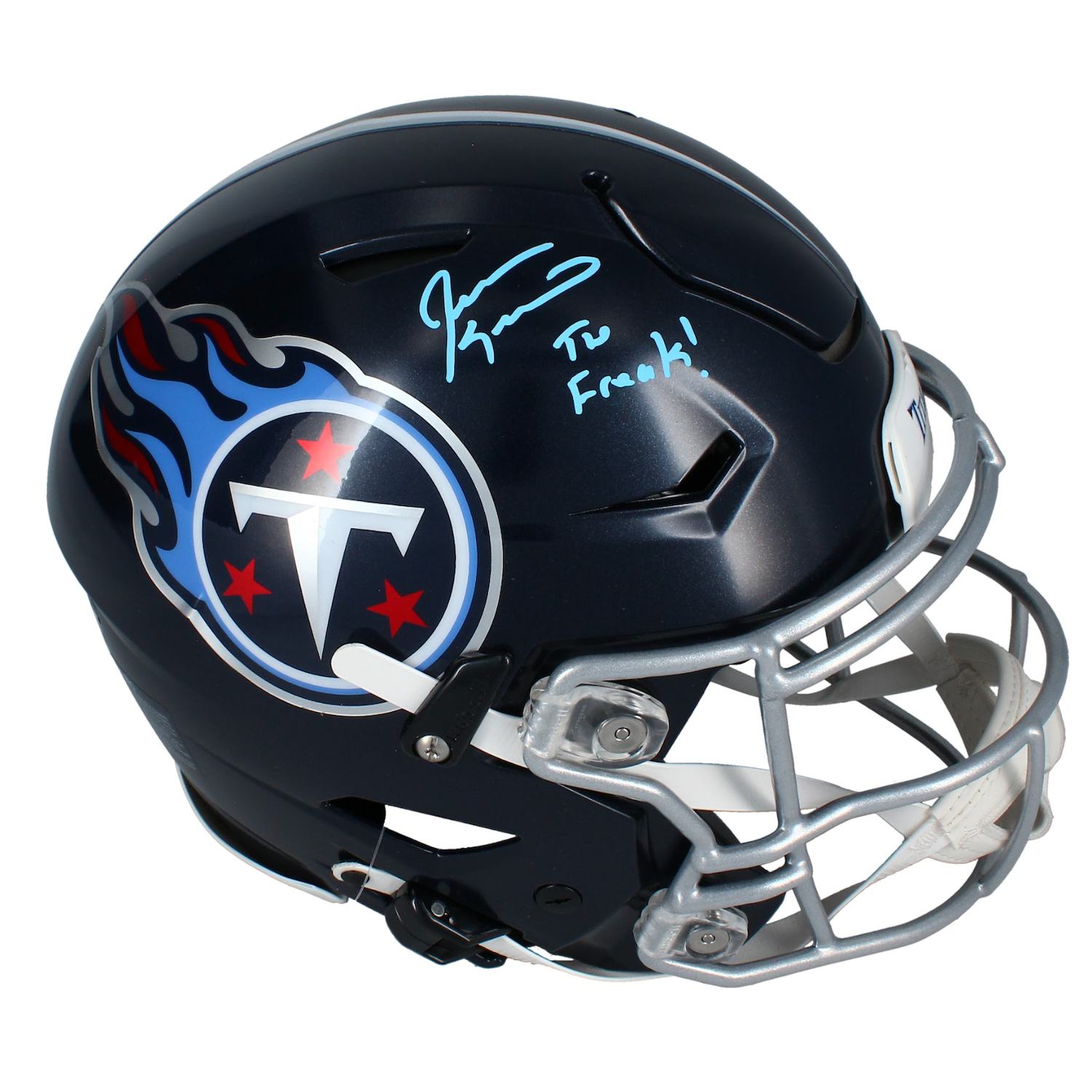Jevon Kearse Autographed "The Freak" Tennessee Titans SpeedFlex Helmet Beckett