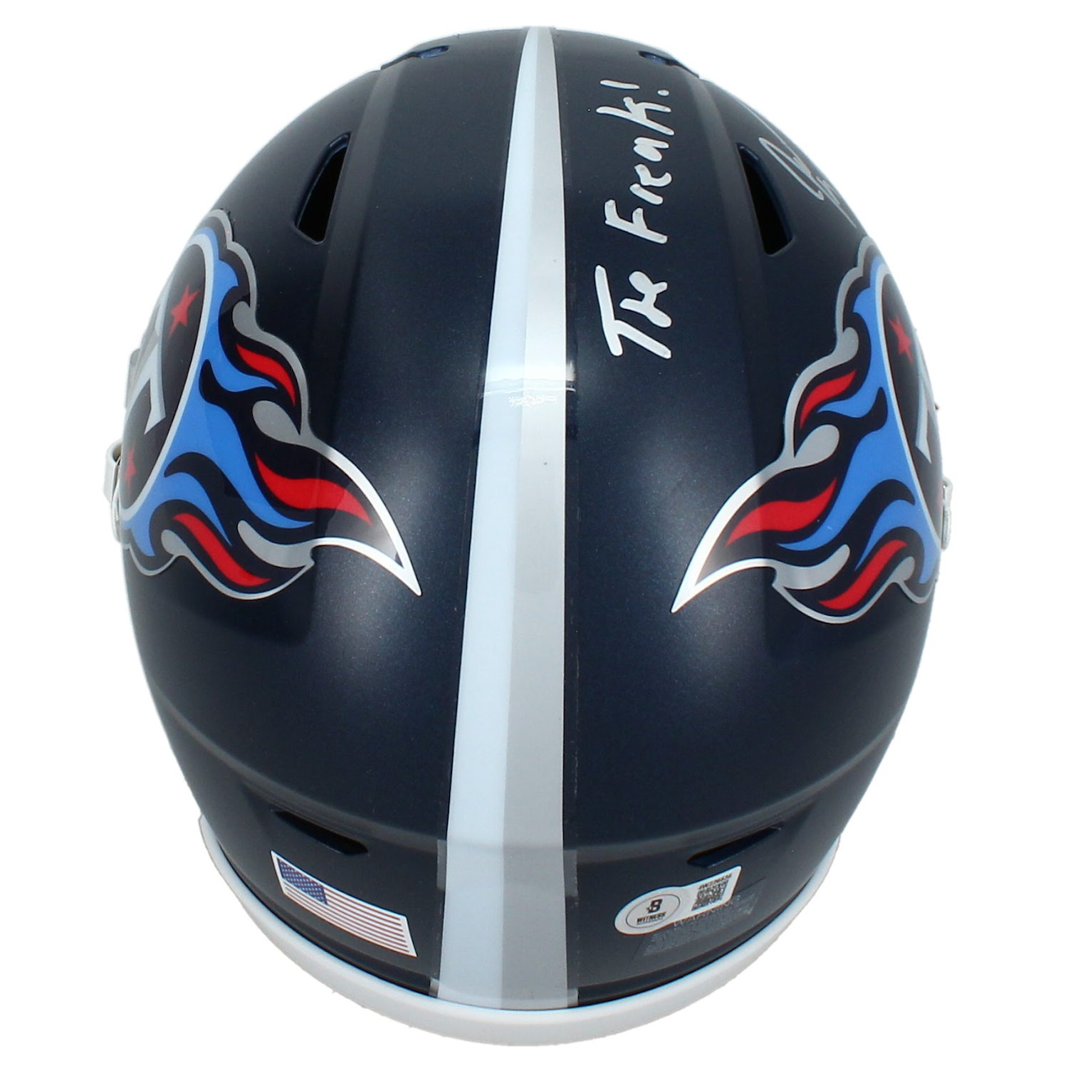 Jevon Kearse Autographed "The Freak" Titans Mid-Size SpeedFlex MIDI Helmet Beckett
