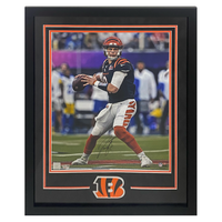 Joe Burrow Autographed Bengals Super Bowl LVI Framed 16" x 20" Photo Fanatics