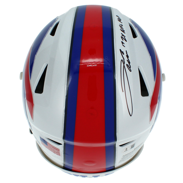 Josh Allen Autographed "24 NFL MVP" Bills Authentic Speedflex Helmet Beckett