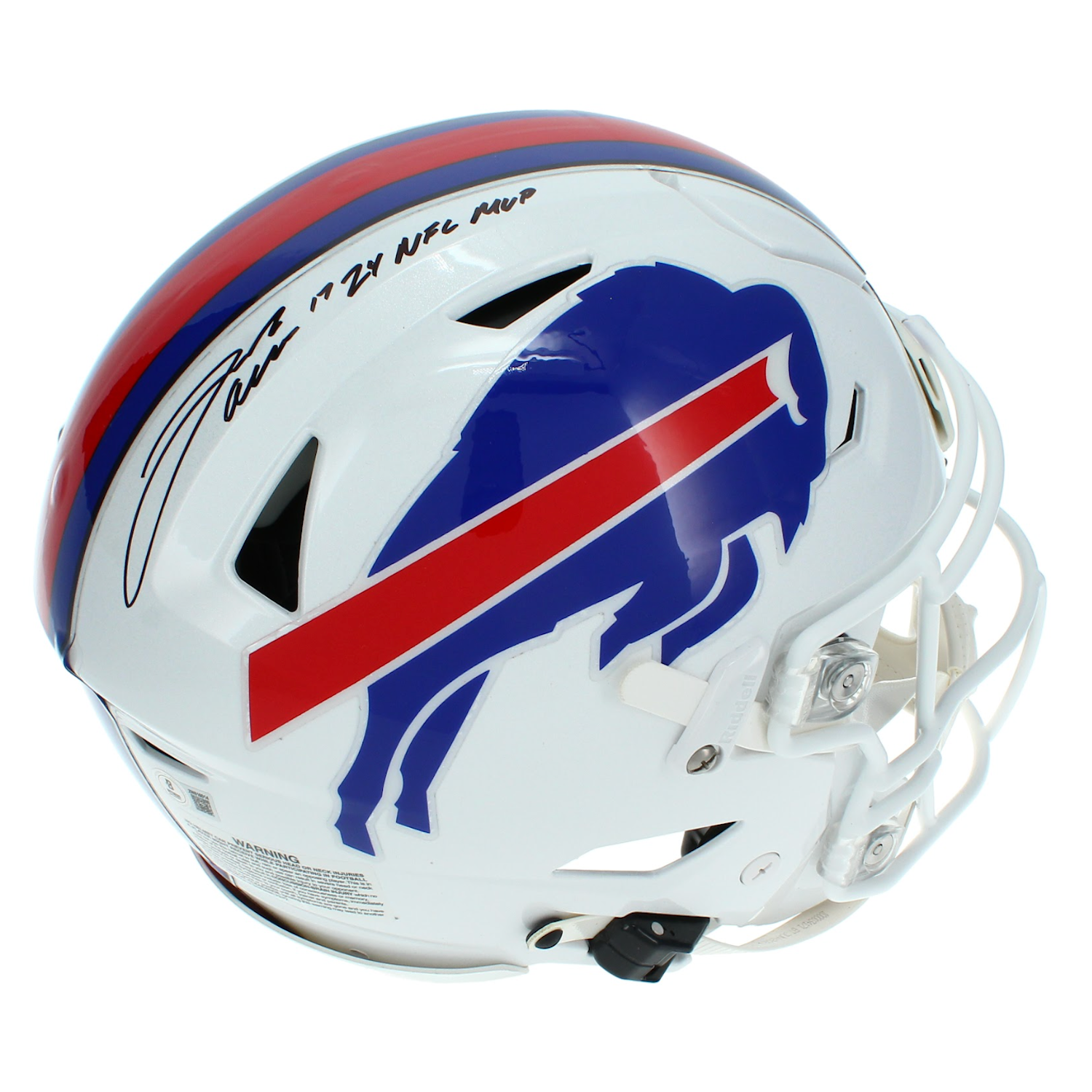 Josh Allen Autographed "24 NFL MVP" Bills Authentic Speedflex Helmet Beckett