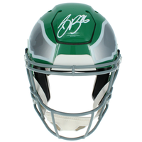 Saquon Barkley Autographed Eagles Kelly Green Speedflex Helmet Beckett