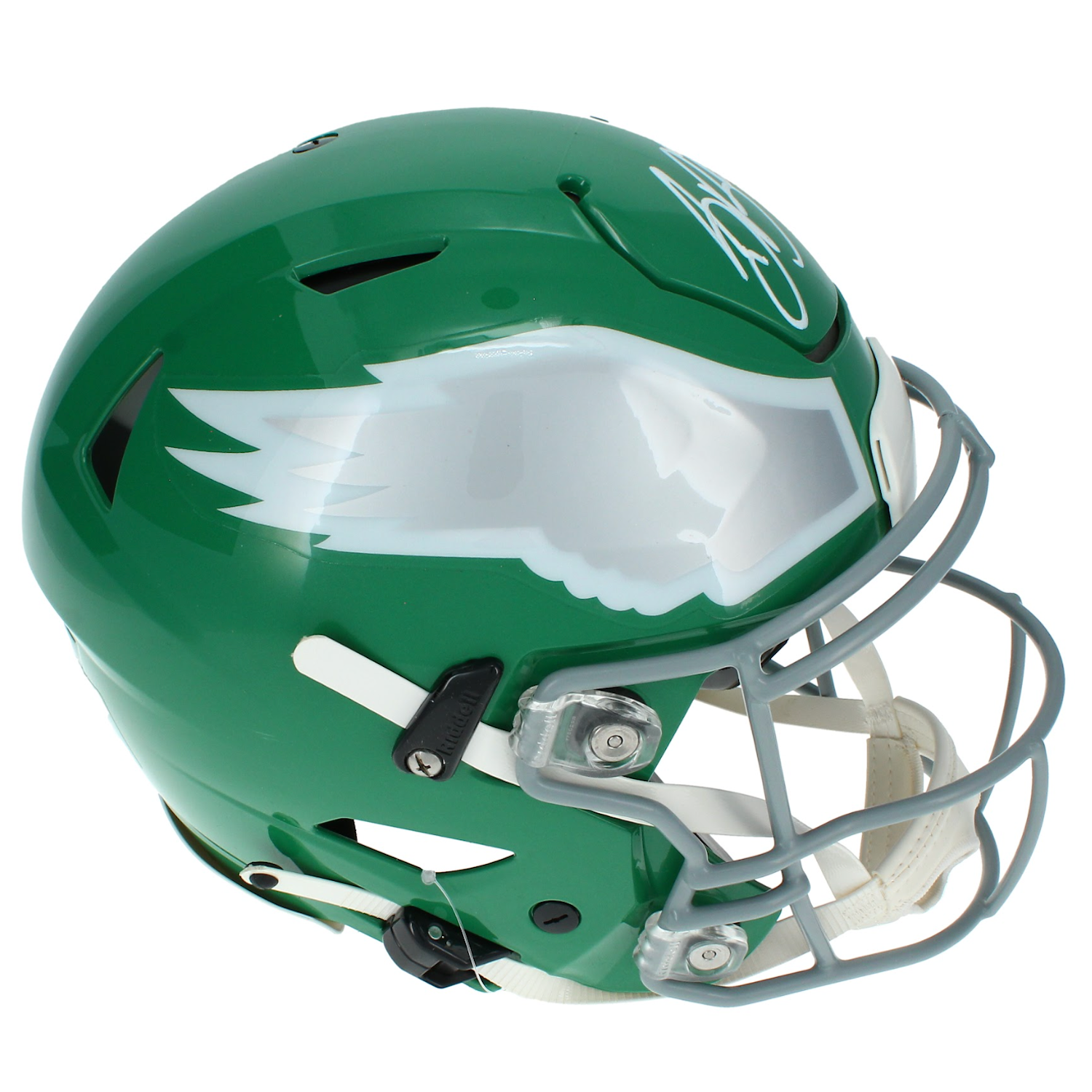 Saquon Barkley Autographed Eagles Kelly Green Speedflex Helmet Beckett