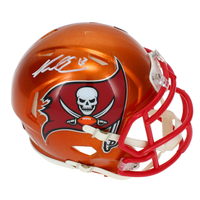Mike Evans Autographed Tampa Bay Buccaneers 'Flash' Mini Speed Helmet Beckett