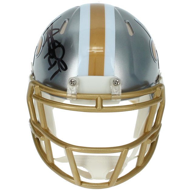 Alvin Kamara Autographed New Orleans Saints Mini Speed Helmet Beckett