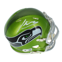 Kenneth Walker Autographed Seattle Seahawks Mini 'Flash' Speed Helmet Beckett