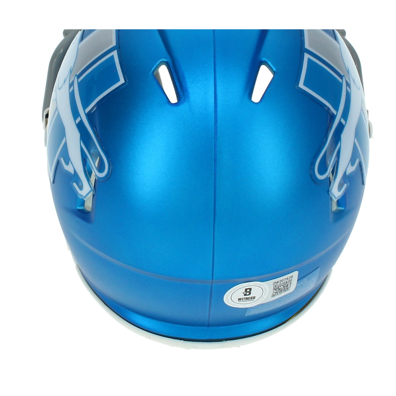 Aidan Hutchinson Autographed Detroit Lions Blue Alt Speed Mini Helmet Beckett