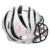 JOE BURROW Autographed Bengals White Alternate Speed Authentic Helmet FANATICS