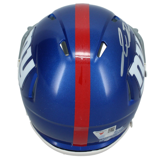 Jaxson Dart Autographed New York Giants Speed Mini Helmet Fanatics