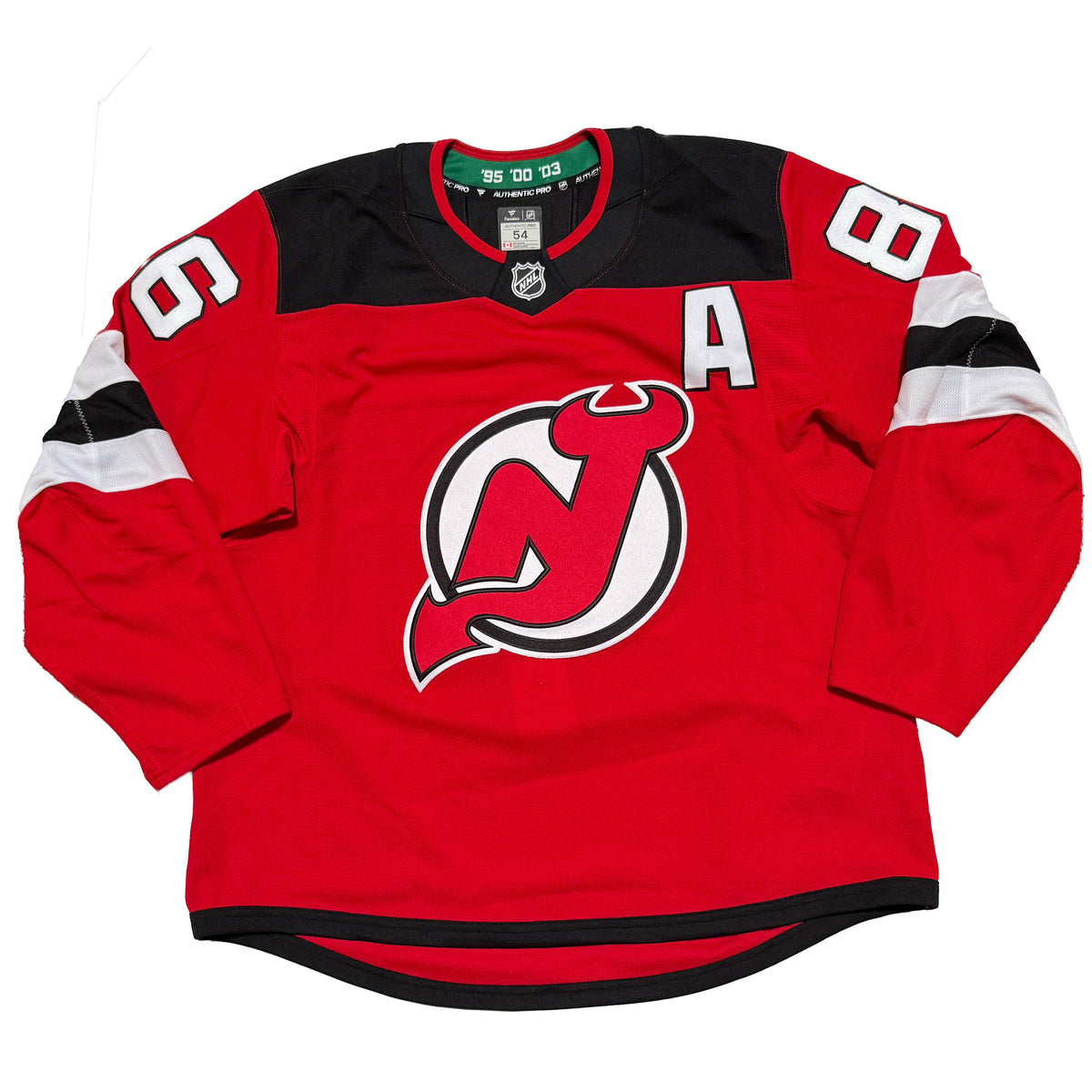 Jack Hughes Autographed New Jersey Devils Red Adidas Authentic Jersey Fanatics