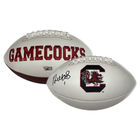DEEBO SAMUEL Autographed South Carolina Gamecocks White Panel Football FANATICS