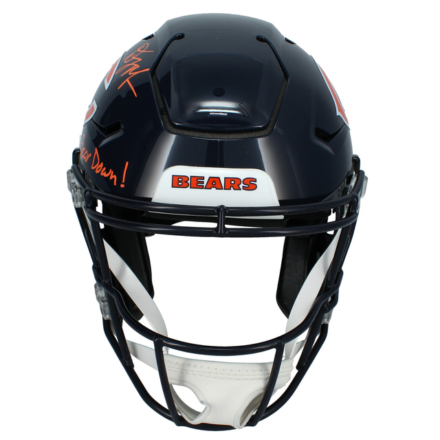 D.J. Moore Autographed "Bear Down!" Bears Authentic SpeedFlex Helmet Beckett