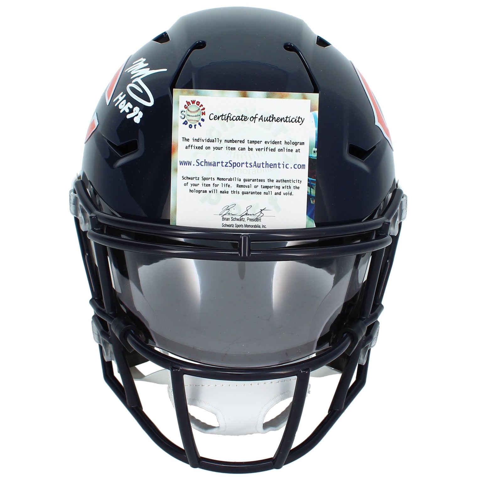 Mike Singletary Autographed/Inscribed "HOF 98" Chicago Bears Speedflex Midi Helmet Schwartz Sports