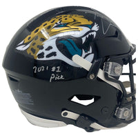 TREVOR LAWRENCE Autographed Jaguars Speed Flex Authentic Helmet FANATICS LE 1/16